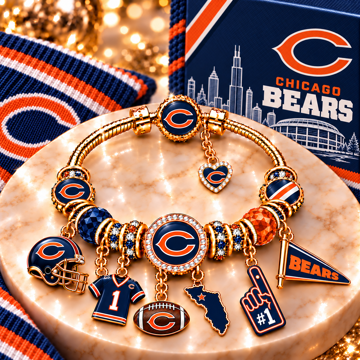 CCB Gold Charm Bracelet Set PNPA
