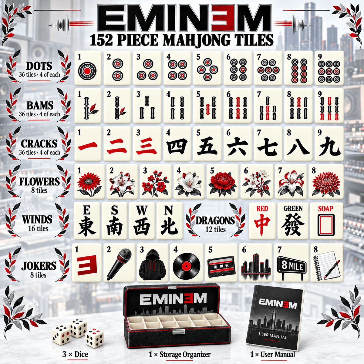 EMN Premium Mahjong Set – Game Night Edition PNPA