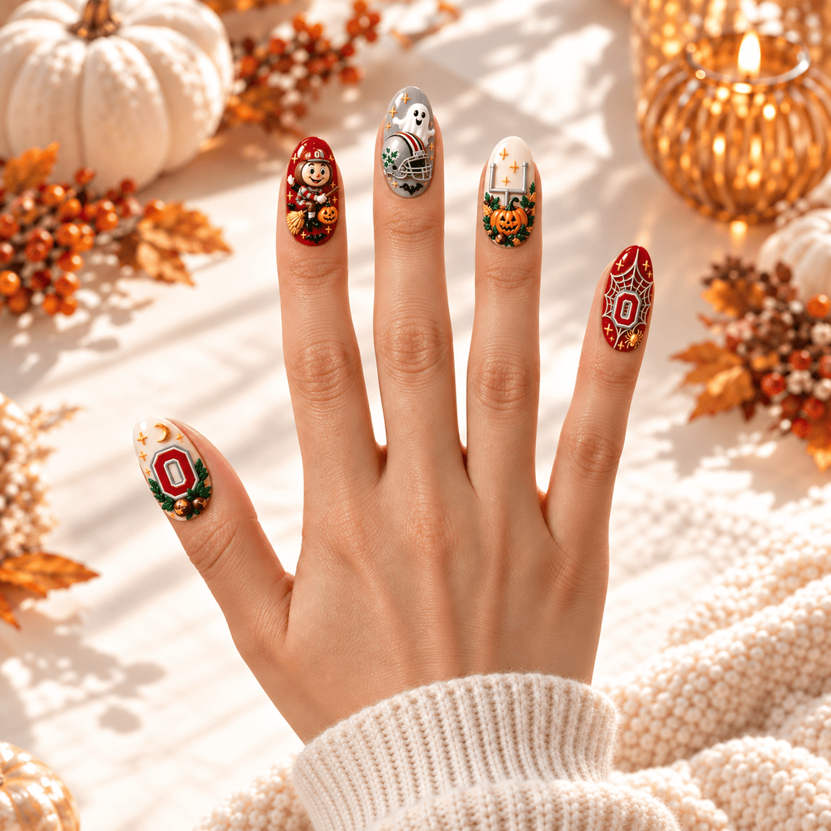 Handmade OSB Press On Nails TMH