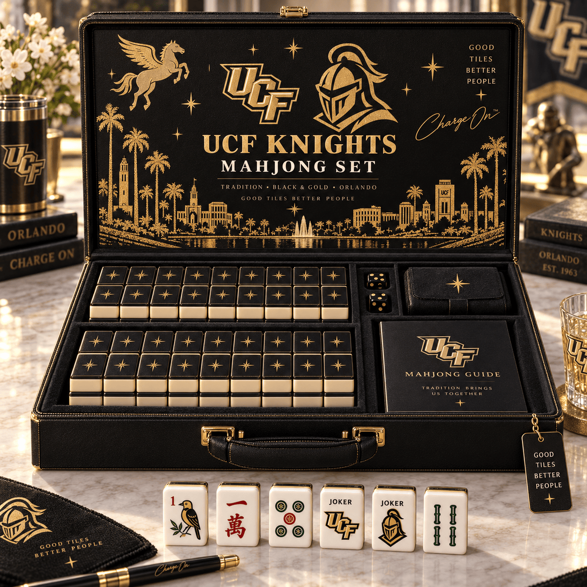Premium UCF Mahjong Tiles Set TNSM