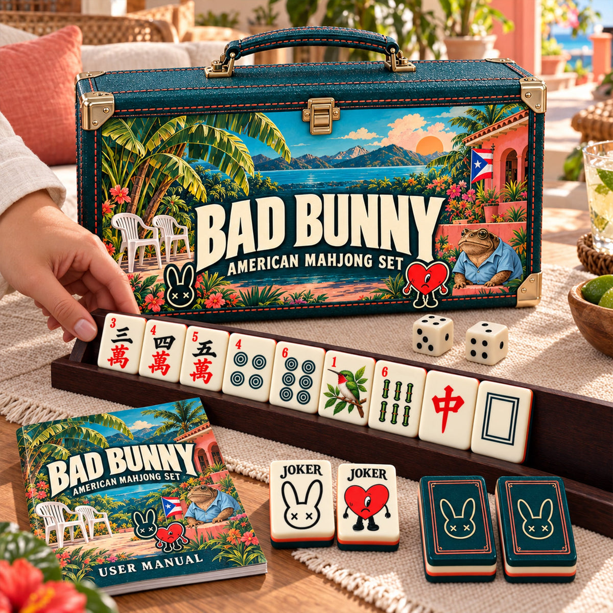Premium BDBN Mahjong Tiles Set PVNA