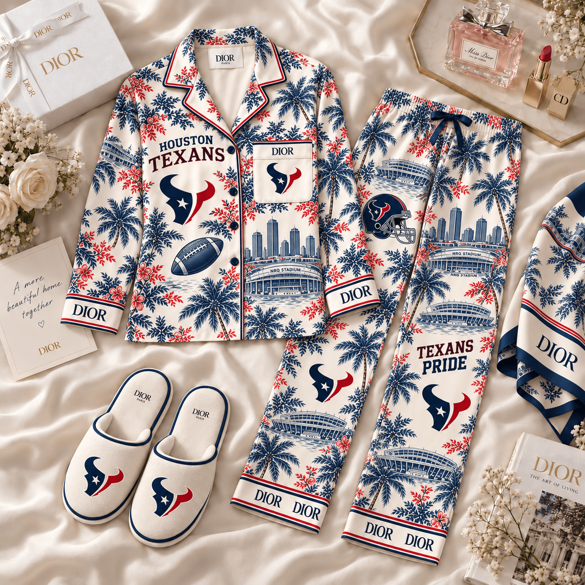 HTX Women’s Premium Signature Satin Pajama Set BMD