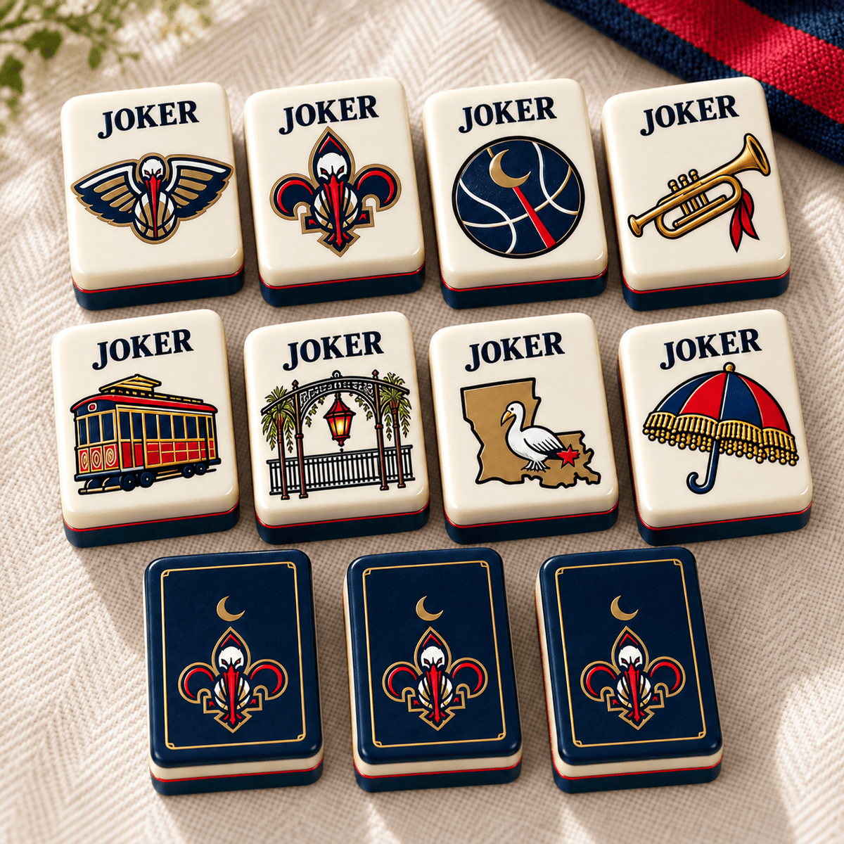 Premium NOP Mahjong Tiles Set PVNA