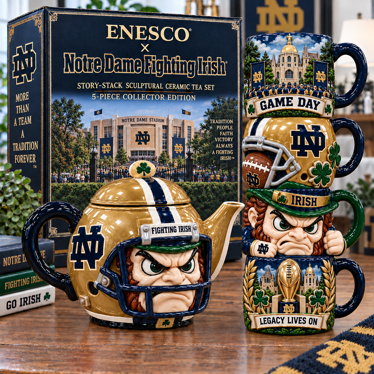 NDFI Premium Sculptural Ceramic Drinkware Set NTNA